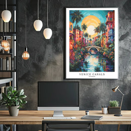 Venice Canals Los Angeles Poster