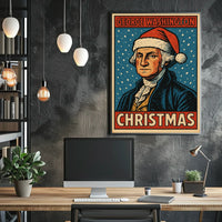 George Washington Christmas Poster