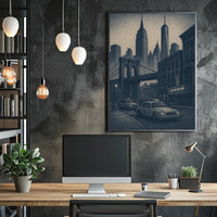New York City Skyline Art Poster