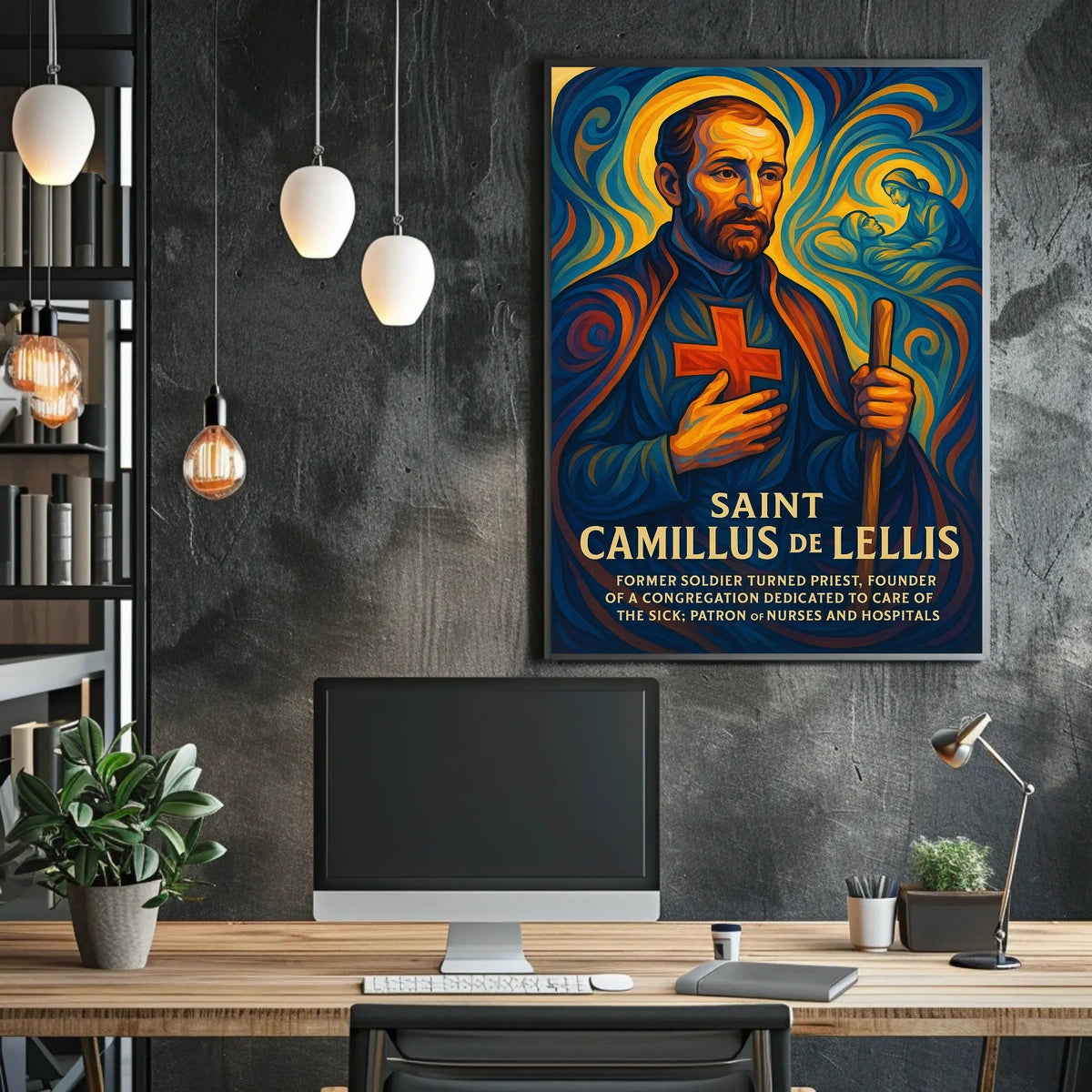 Saint Camillus de Lellis Poster