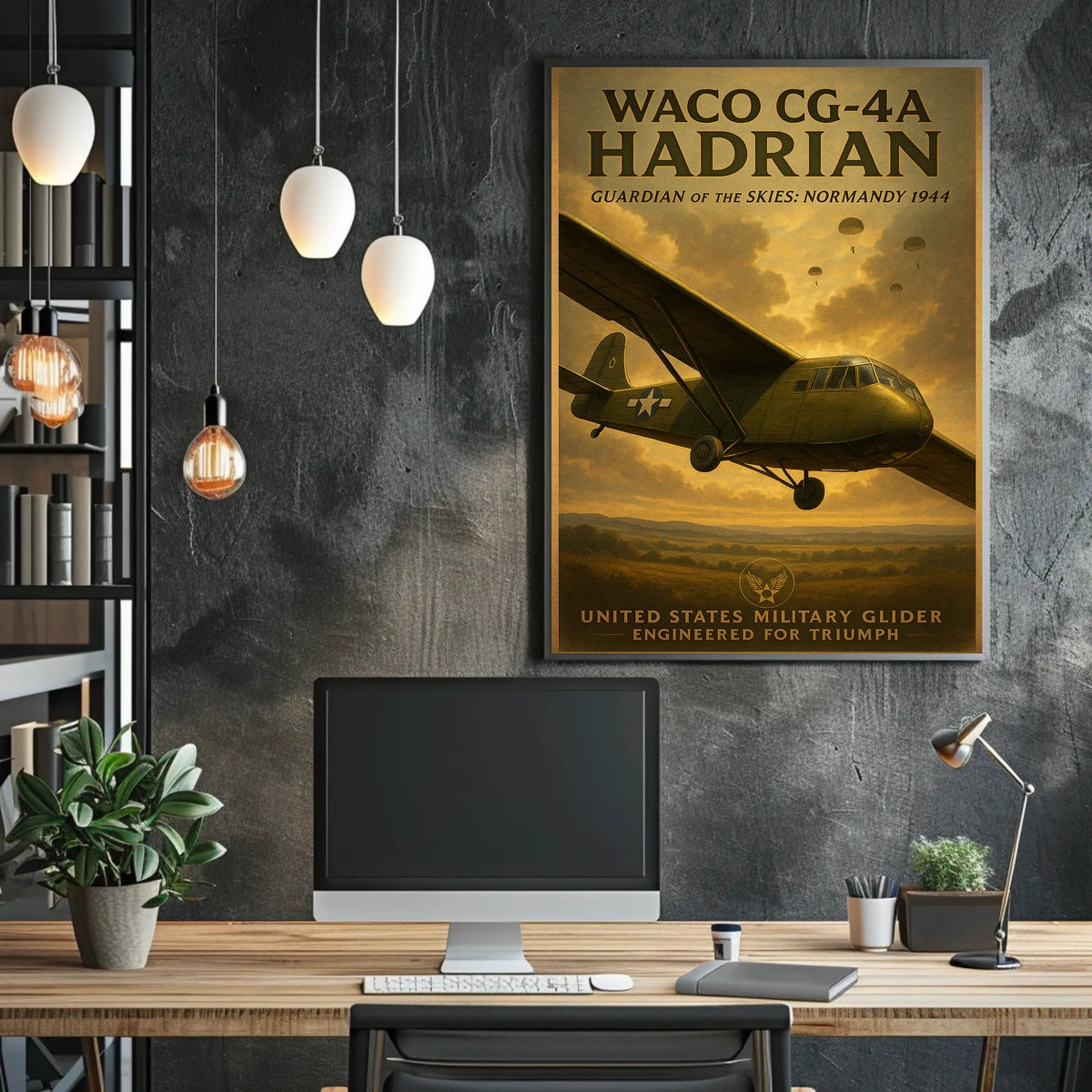 Waco Cg-4A Hadrian Guardian Of The Poster