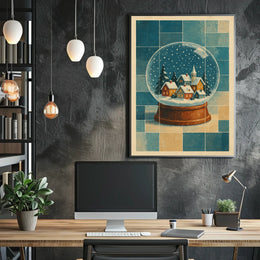 Winter Wonderland In A Snow Globe Poster