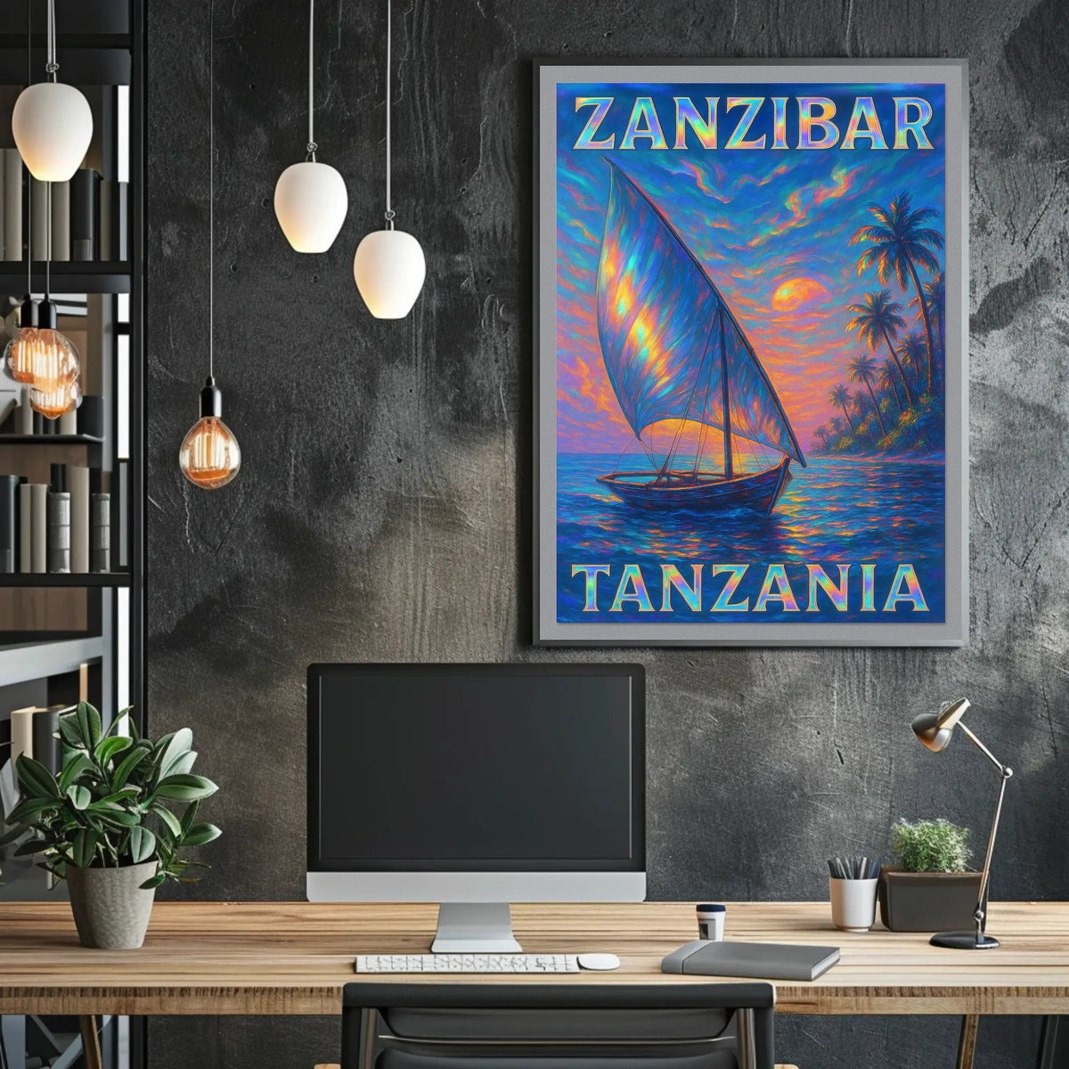 Zanzibar Sunset Poster