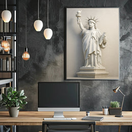 Statue of Liberty Marble Art Historical or Presidential Poster