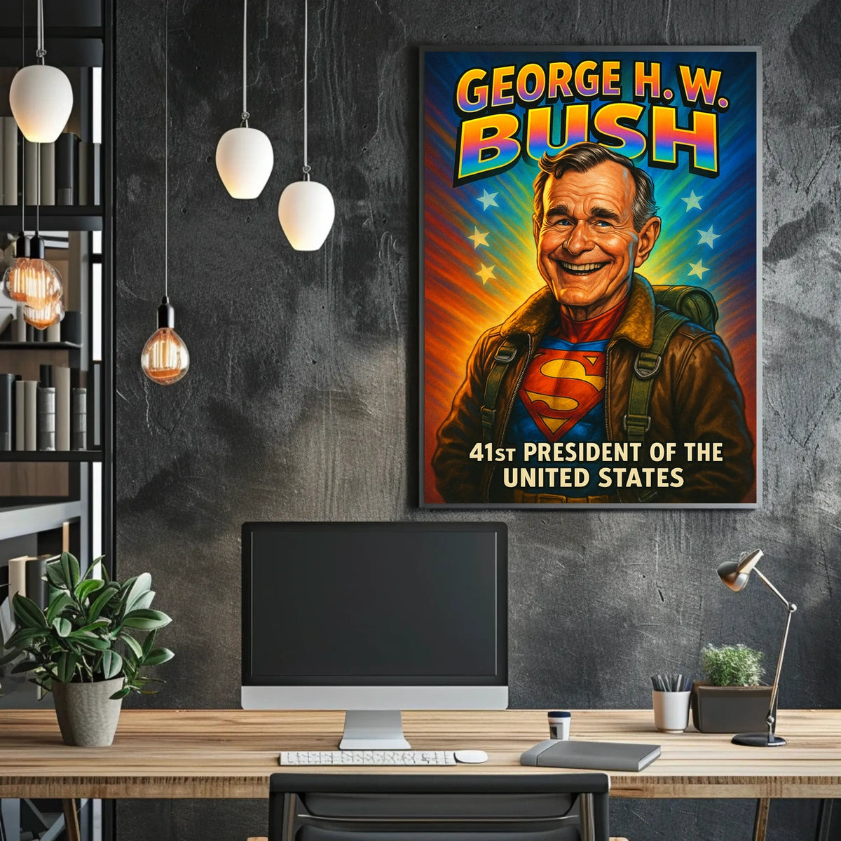 George H. W. Bush 41st President Poster