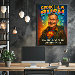 George H. W. Bush 41st President Poster