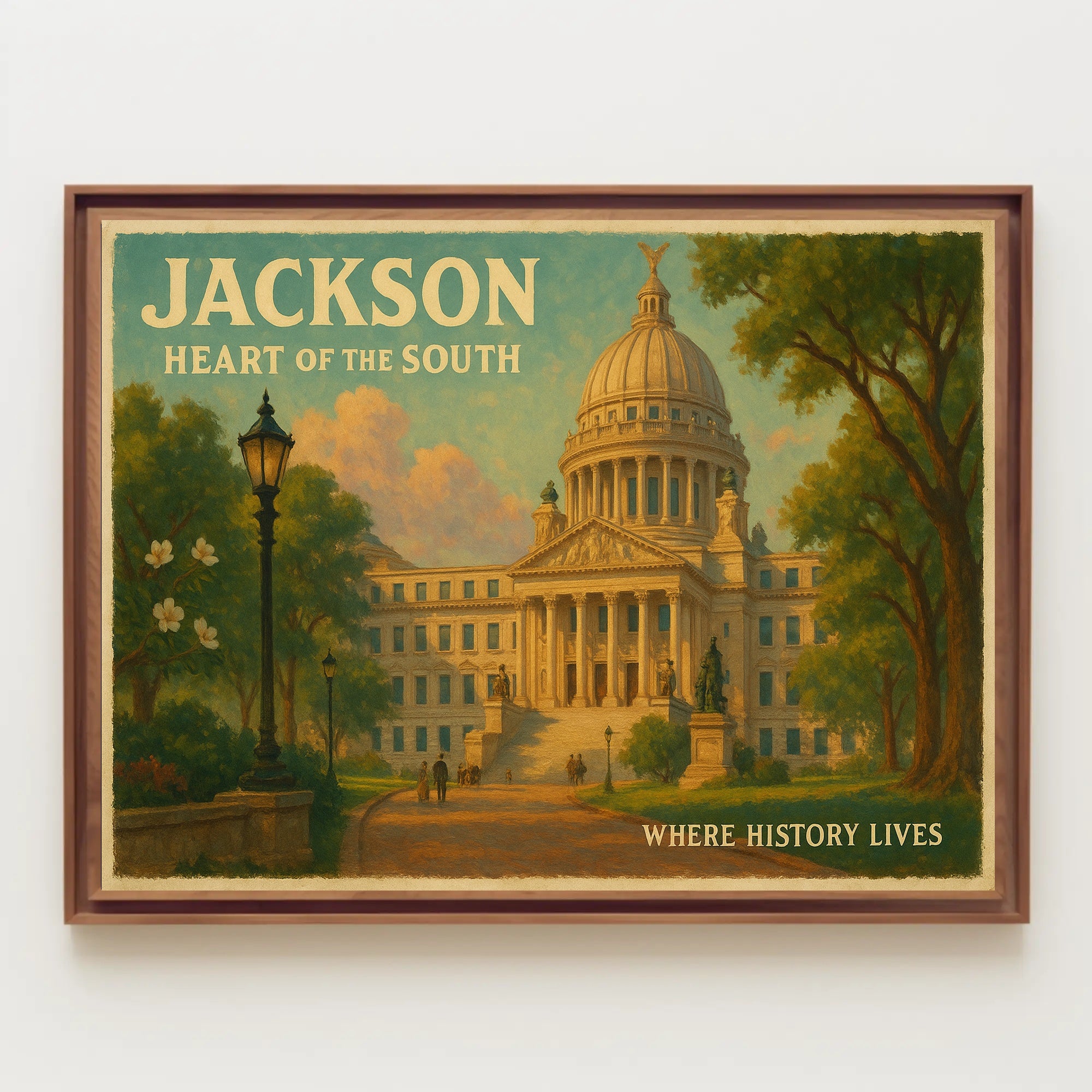 Jackson Heart of the South Travel Poster