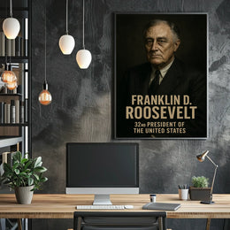 Franklin D. Roosevelt 32nd President Poster