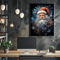 Santa Claus Joy Brings Modern Christmas Celebration Poster