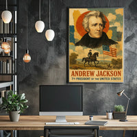 Andrew Jackson 7th President of the United States Layered Digital Collage Poster