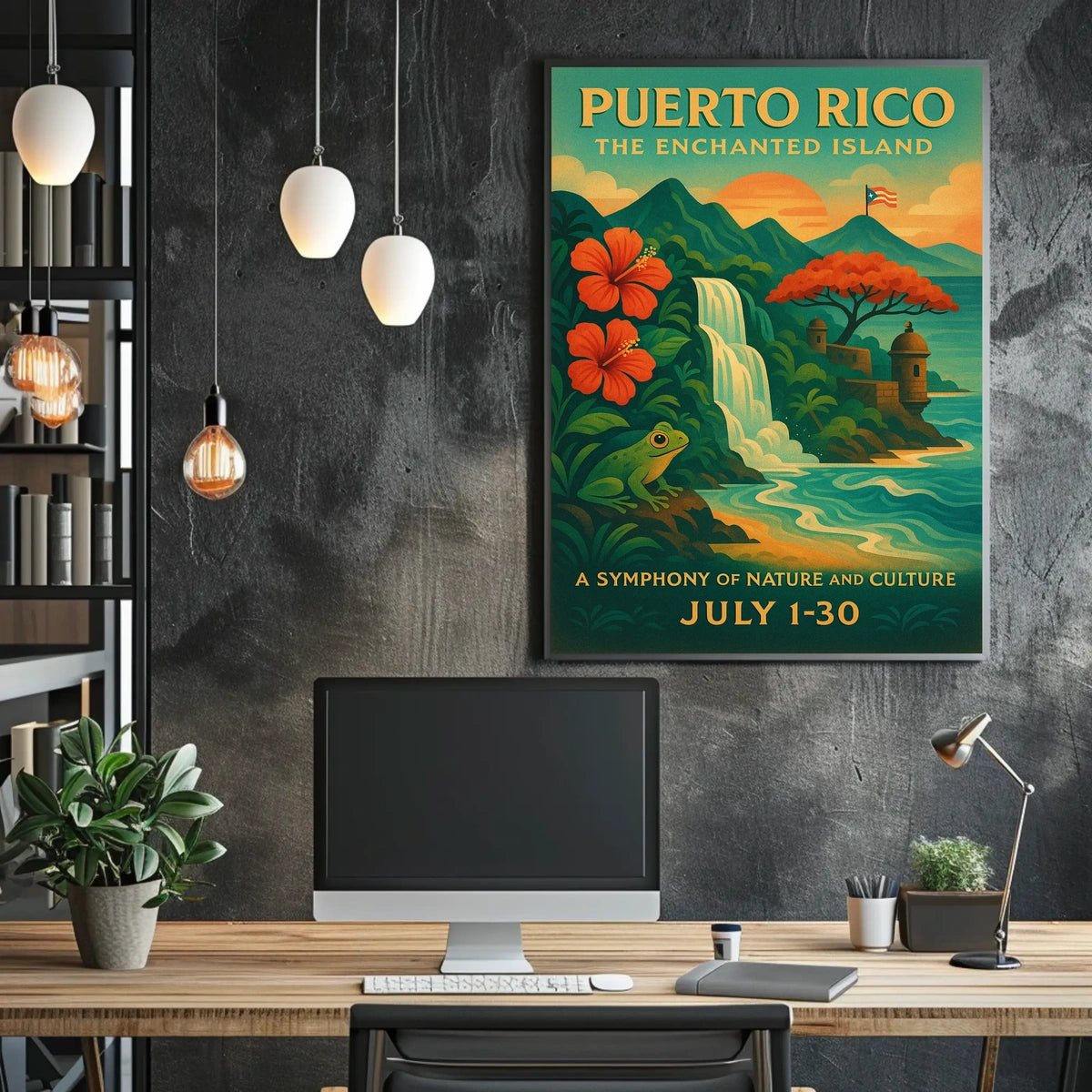 Puerto Rico The Enchanted Island Poster
