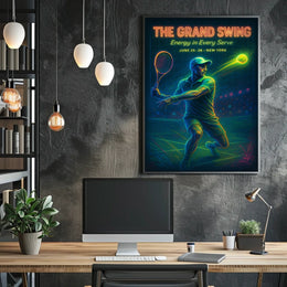 The Grand Swing Tennis Event Sports Poster