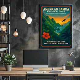 American Samoa Travel Adventures National Park Poster