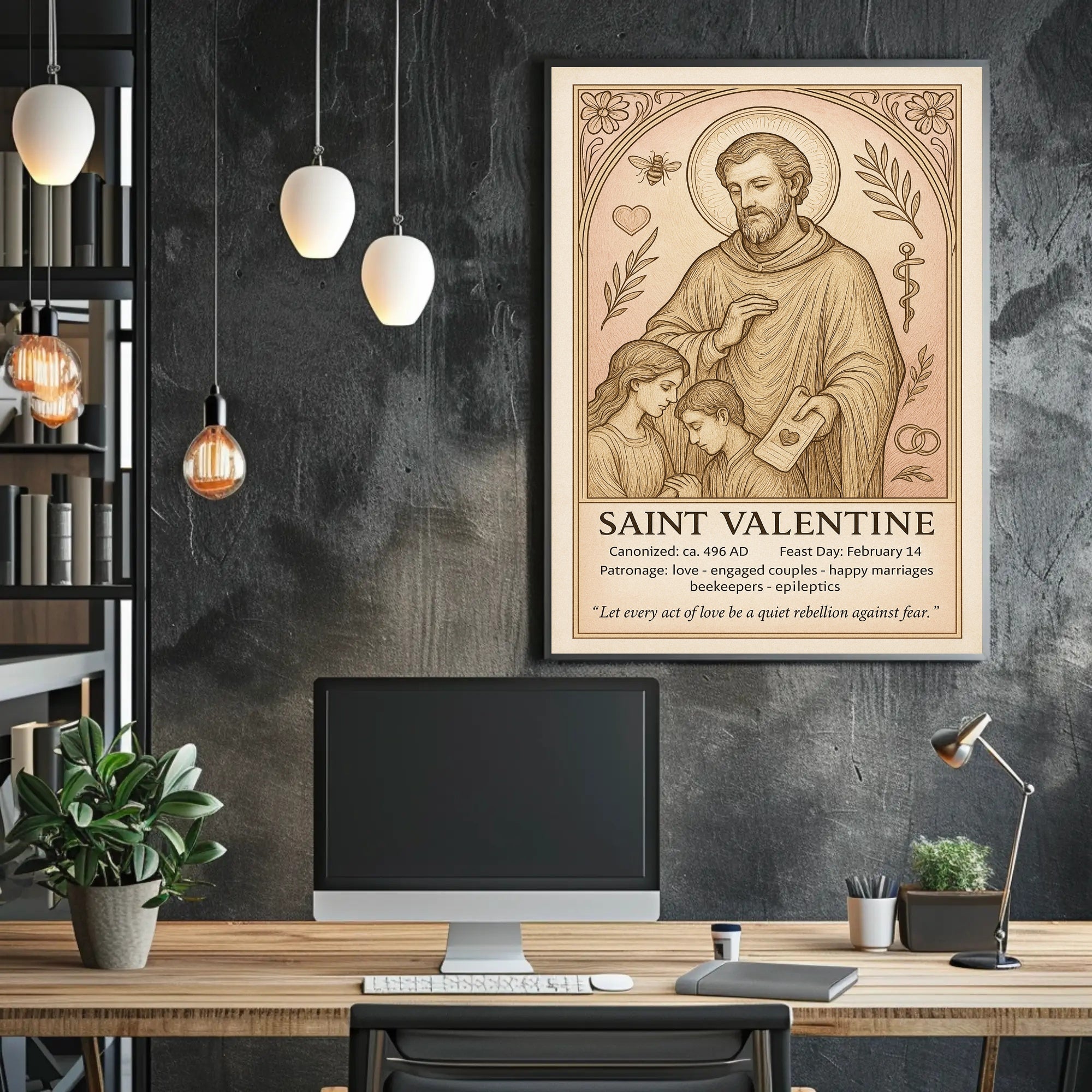 Saint Valentine Poster PosterGoat