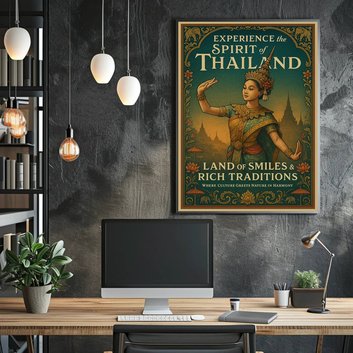 Thailand Cultural Heritage Culture Vintage Tradition Poster