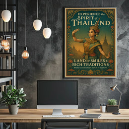 Thailand Cultural Heritage Culture Vintage Tradition Poster
