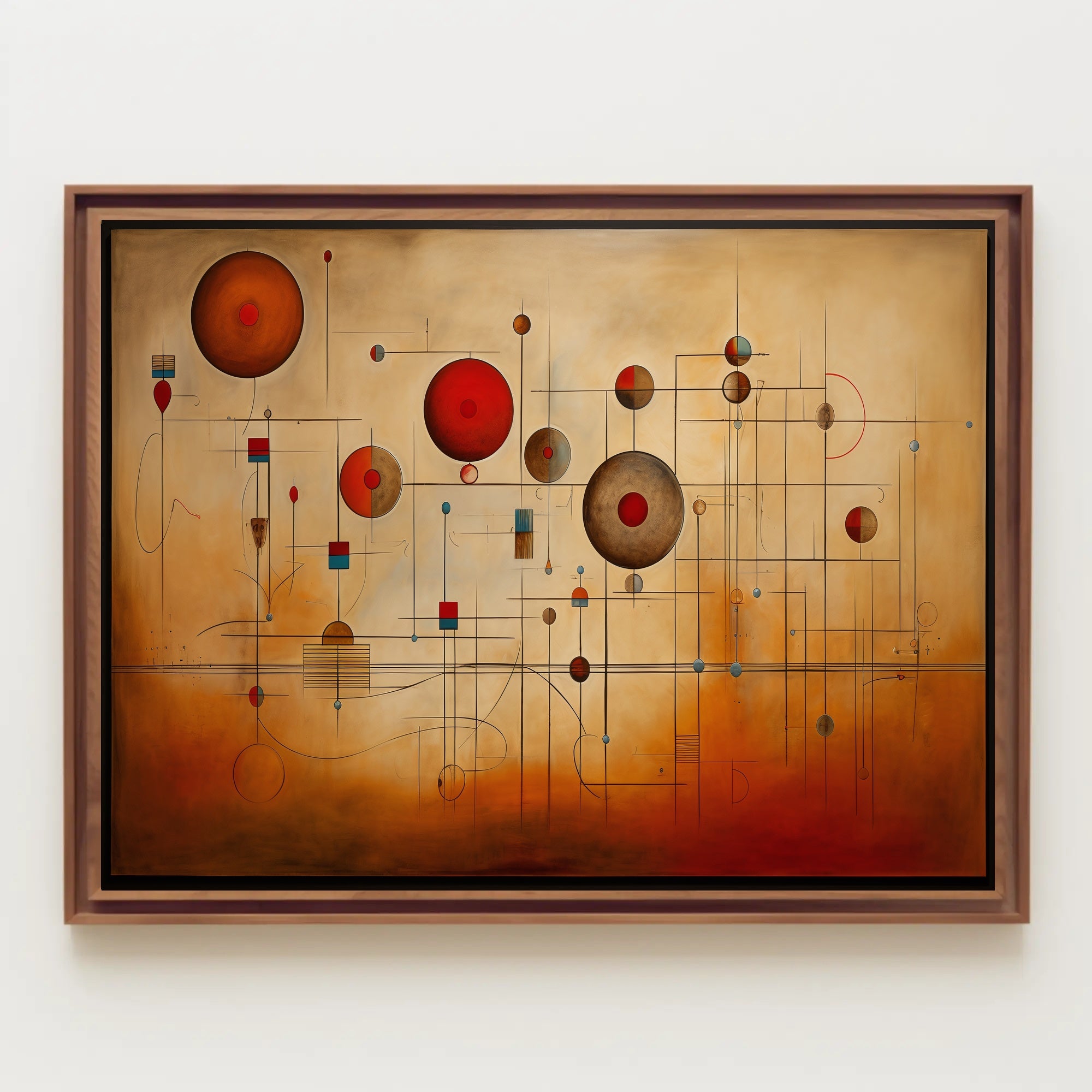 Abstract Geometric Harmony: Modern Minimalist Artistic Poster