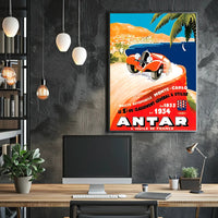 Monte Carlo Rally Advertisement Poster