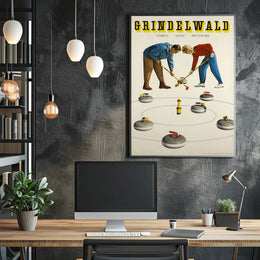 Grindelwald Curling Poster