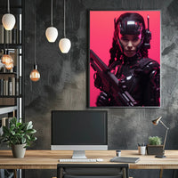 Cybernetic Warrior Poster PosterGoat