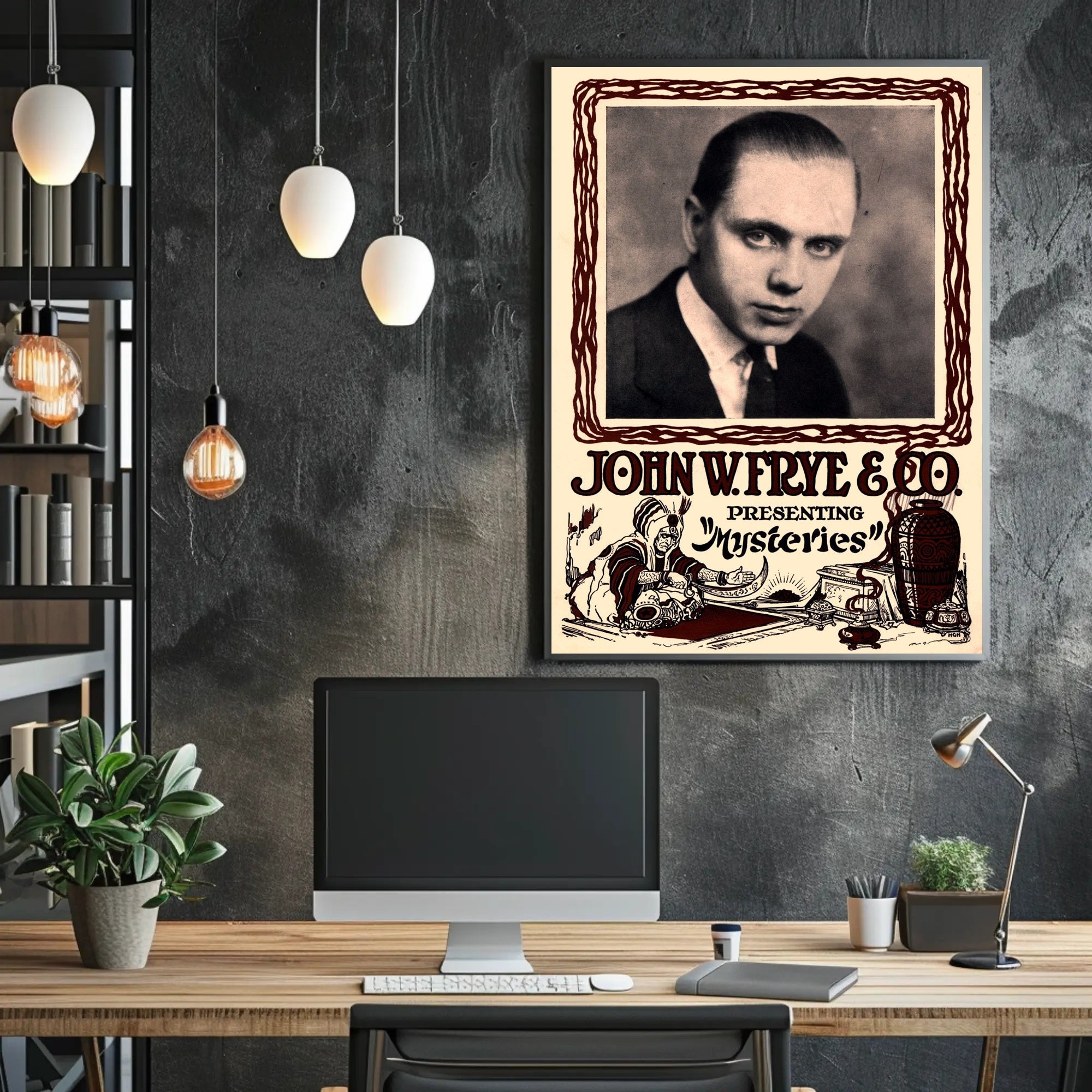Mystery and Magic Show Vintage Poster
