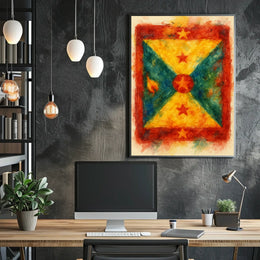 Vibrant National Colors Poster
