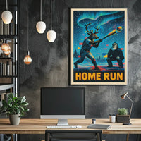 HOME RUN Fantasy Baseball Poster