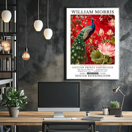 The Artistry of William Morris Cotton Prints Exhibition Poster
