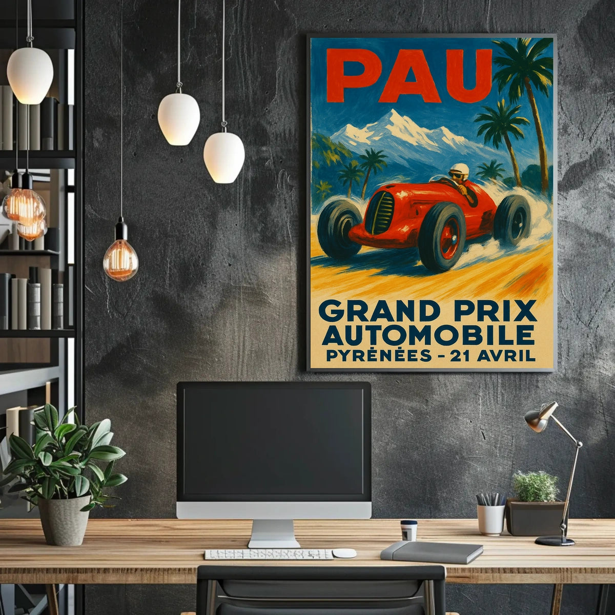 Grand Prix Automobile Pyrenees Poster