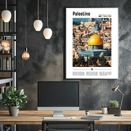 Vibrant Jerusalem Dome of the Rock Cultural Heritage Poster PosterGoat