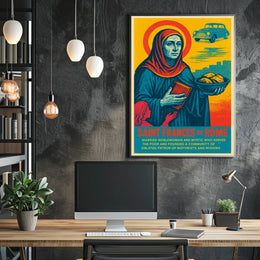 Saint Frances Of Rome Poster