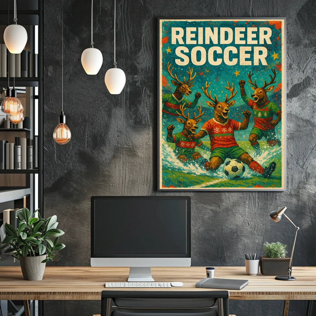 Reindeer Soccer Extravaganza Poster