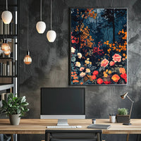 Enchanted Forest Blooms Wall Art Print