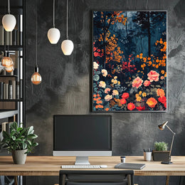 Enchanted Forest Blooms Wall Art Print
