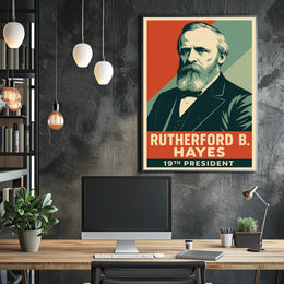 Rutherford B Hayes 19th President Litho HistoryBuff Poster