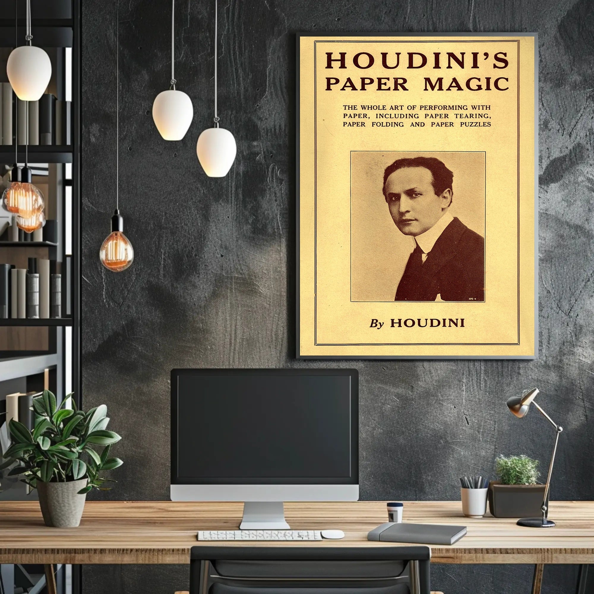 Houdini's Paper Magic: Vintage Cultural or Heritage Poster