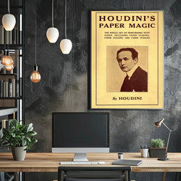 Houdini's Paper Magic: Vintage Cultural or Heritage Poster