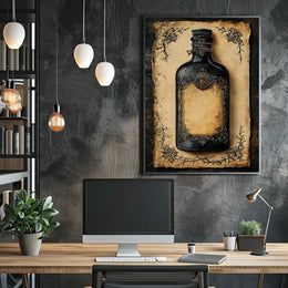 Vintage Ornate Bottle Fine Art Heritage Poster
