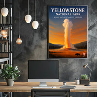 Yellowstone National Park Where Nature's Majesty Unfolds Poster PosterGoat