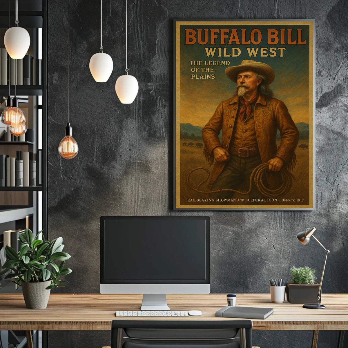 Vintage Western Showman: Cultural Heritage Poster