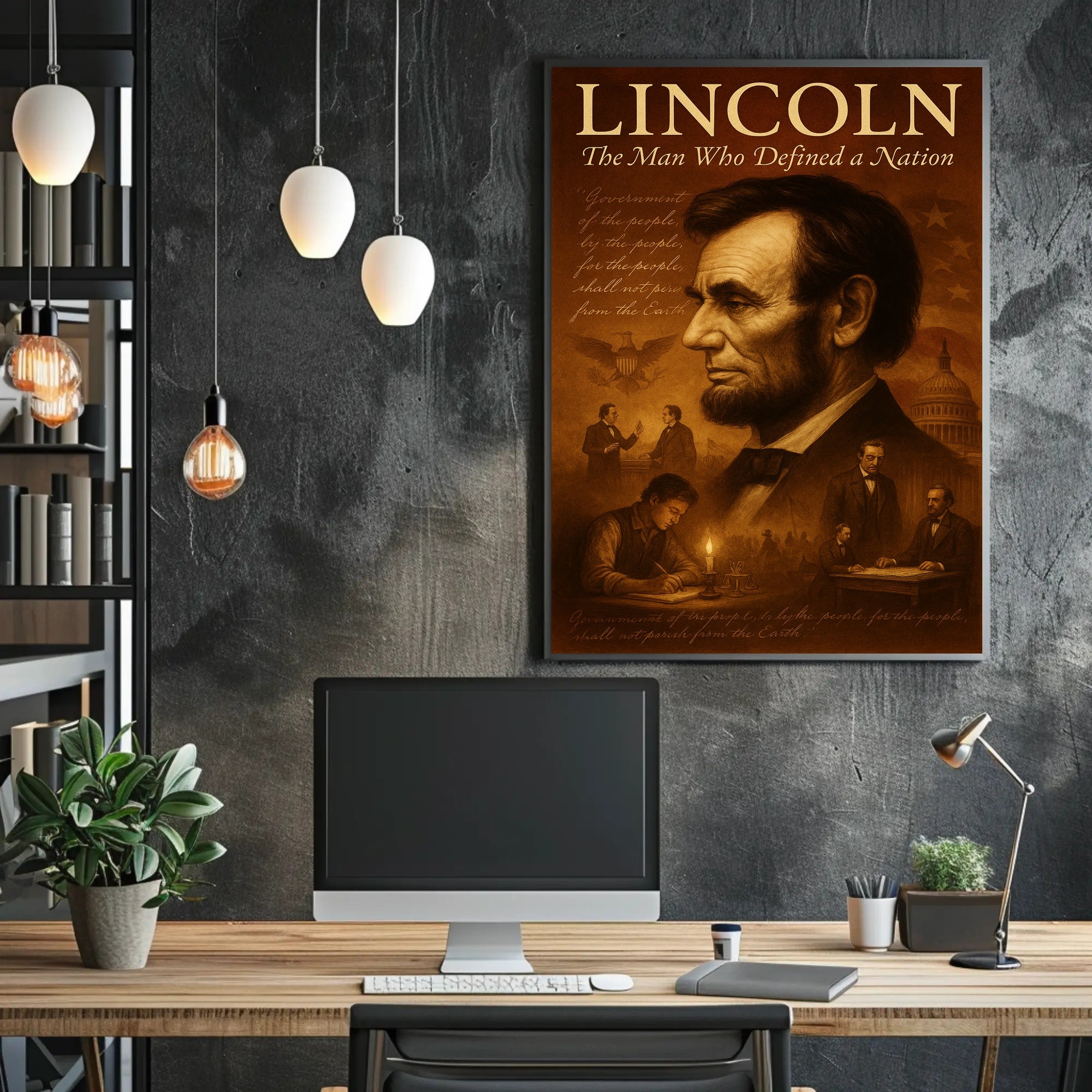 Abraham Lincoln The Man Who Defined a Nation Poster PosterGoat
