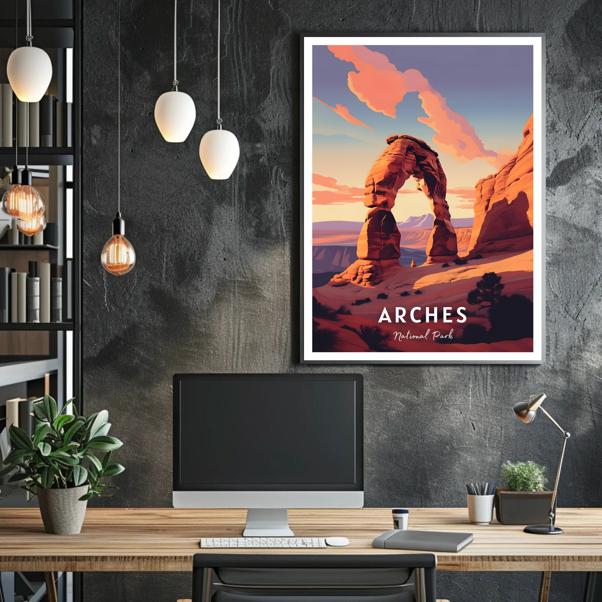 Arches National Park Travel Poster Print