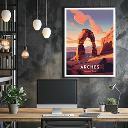 Arches National Park Travel Poster Print