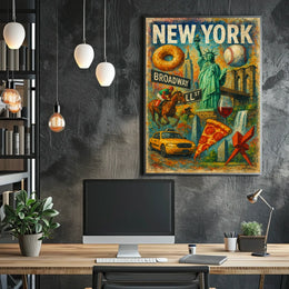 New York Icons Poster