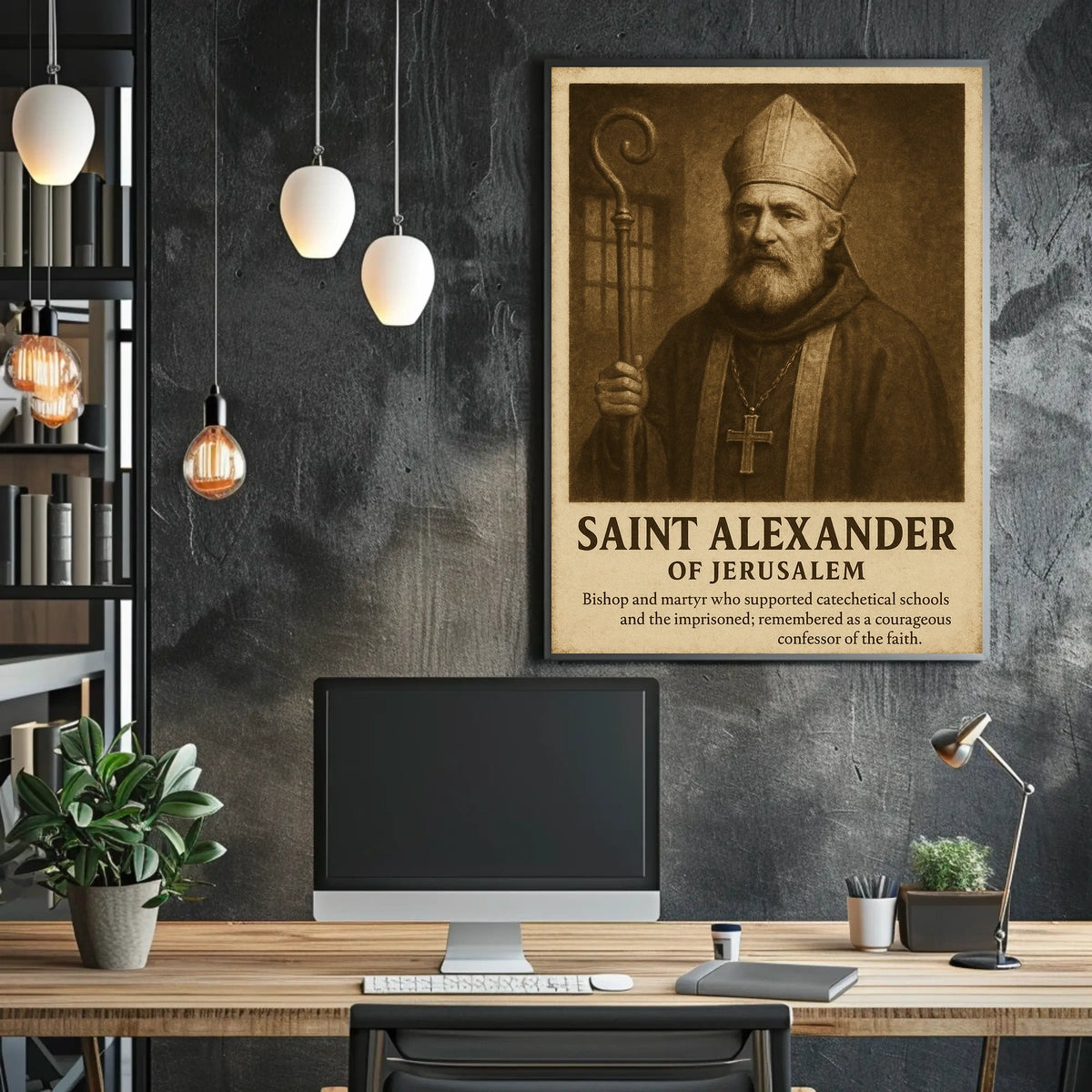 Saint Alexander Of Jerusalem Poster