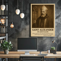 Saint Alexander Of Jerusalem Poster