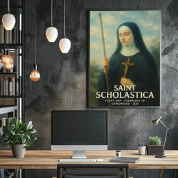 Saint Scholastica Poster