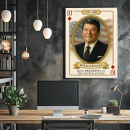 Ronald Reagan 40th President United States History Poster