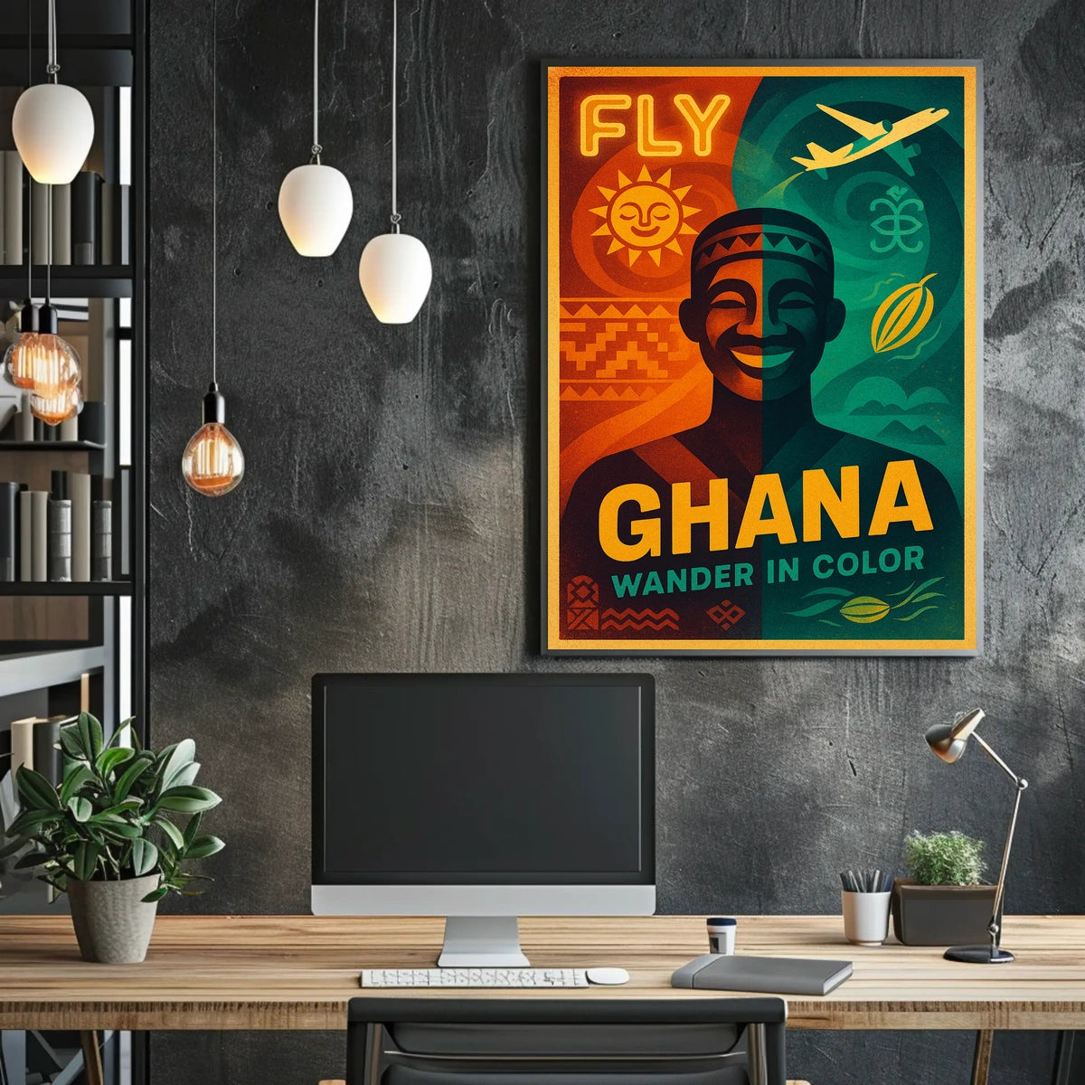 Fly Ghana Wander In Color Poster