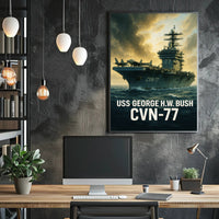USS George H.W. Bush CVN-77 Poster PosterGoat